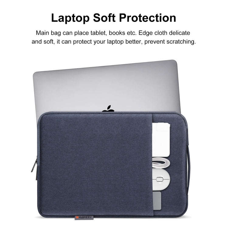 HAWEEL Laptop Sleeve Case Zipper Briefcase Bag with Handle for 14-15 inch Laptop(Gray Blue)
