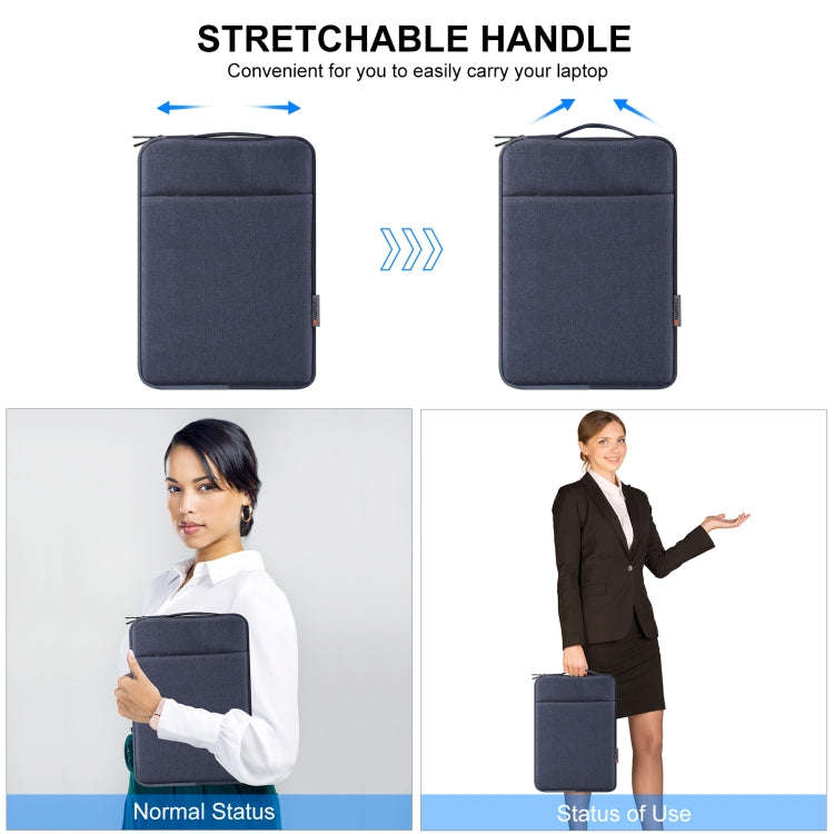 HAWEEL Laptop Sleeve Case Zipper Briefcase Bag with Handle for 14-15 inch Laptop(Gray Blue)
