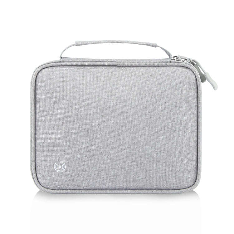 HAWEEL Passport Wallet Document Organizer Credit Cards Case Bag with Handle (Grey)