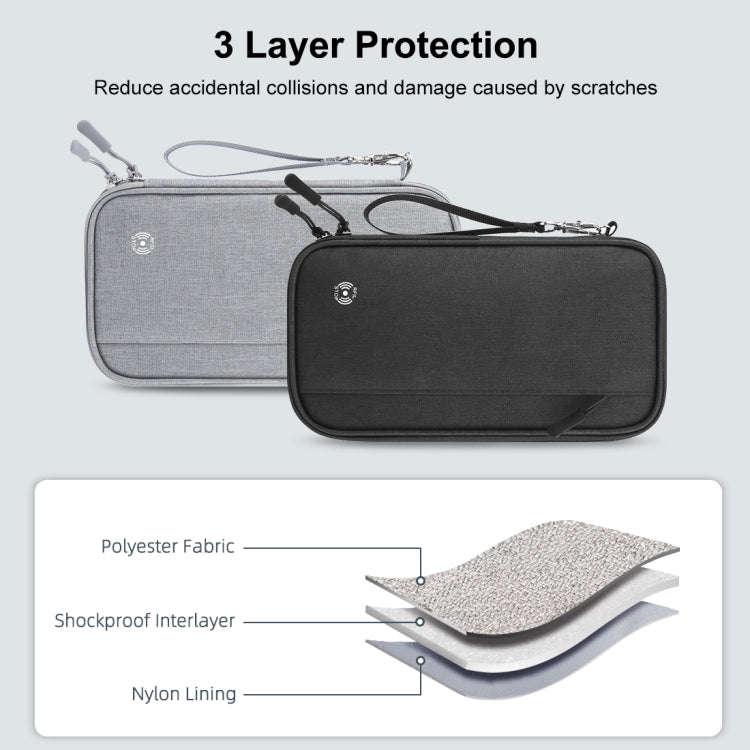 HAWEEL Clutch Bag Passport Wallet Document Organizer Credit Cards Case Bag (Grey)
