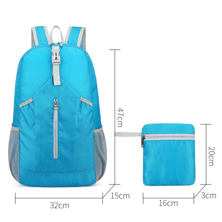 HAWEEL Hiking Portable Foldable Backpack Large Capacity Shoulders Bag (Black)