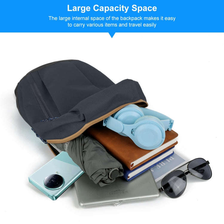 HAWEEL Large Capacity Multifunctional Backpack Portable Lightweight Bag (Dark Blue)