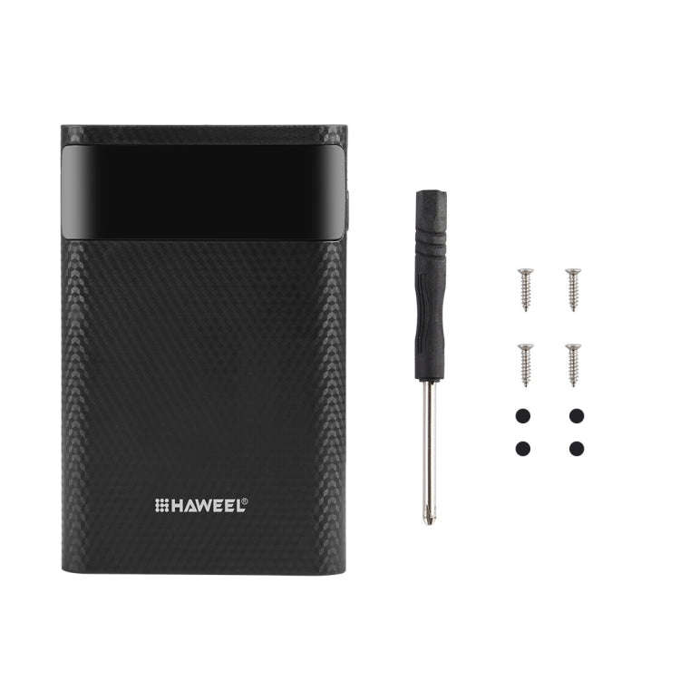 HAWEEL DIY 4x 18650 Battery (Not Included) 12000mAh Dual-way QC Charger Power Bank Shell Box with...
