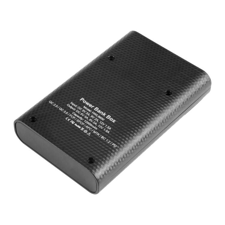 HAWEEL DIY 4x 18650 Battery (Not Included) 12000mAh Dual-way QC Charger Power Bank Shell Box with...