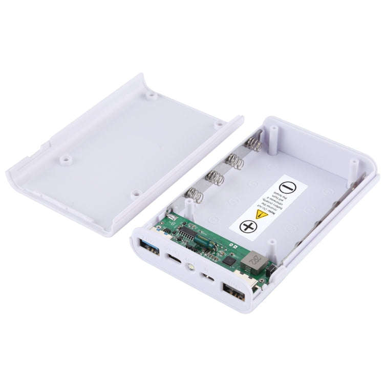 HAWEEL DIY 4x 18650 Battery (Not Included) 12000mAh Dual-way QC Charger Power Bank Shell Box with...