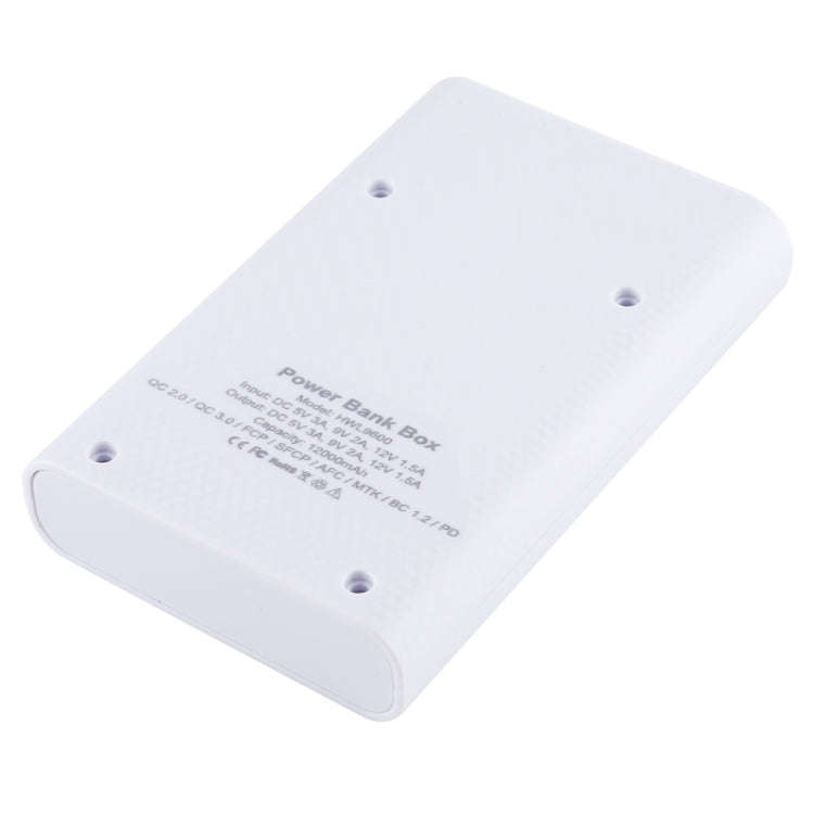 HAWEEL DIY 4x 18650 Battery (Not Included) 12000mAh Dual-way QC Charger Power Bank Shell Box with...