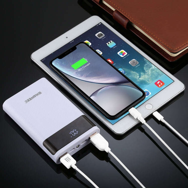 HAWEEL DIY 4x 18650 Battery (Not Included) 12000mAh Dual-way QC Charger Power Bank Shell Box with...