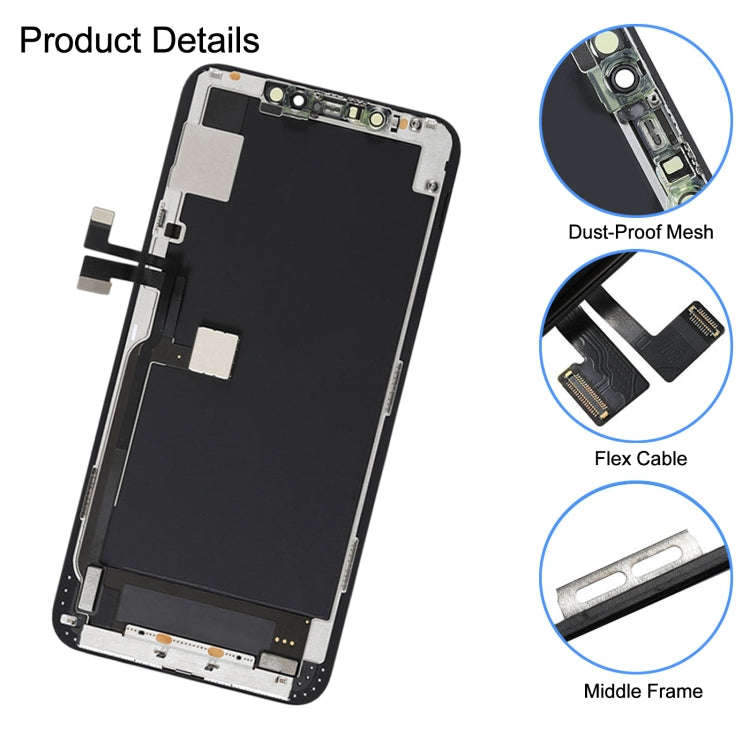 GX OLED Screen with Frame for iPhone 11 Pro Max(Black)
