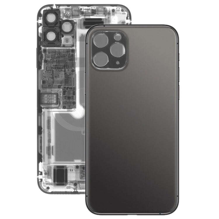 Glass Battery Back Cover for iPhone 11 Pro Max(Black)
