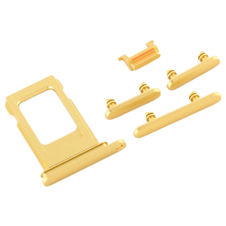 SIM Card Tray + Side Key for iPhone 11(Yellow)