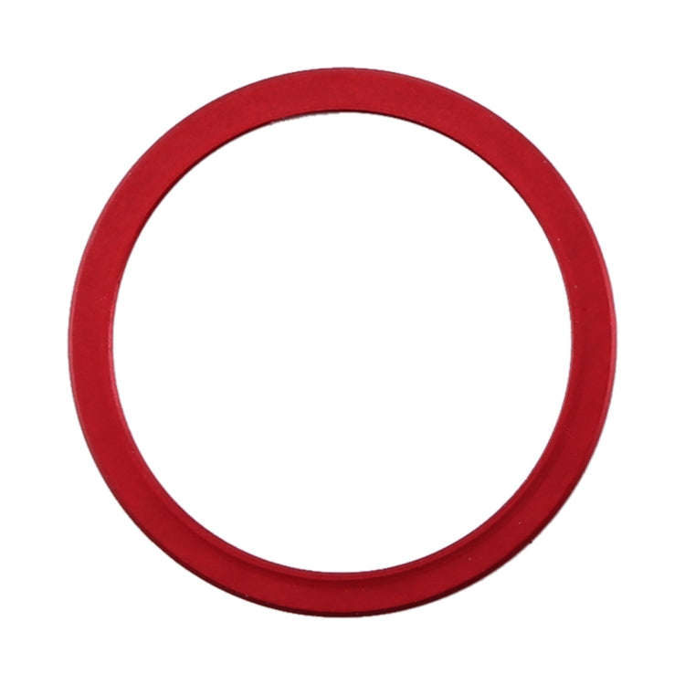 2 PCS Rear Camera Glass Lens Metal Protector Hoop Ring for iPhone 11(Red)