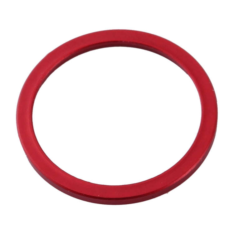 2 PCS Rear Camera Glass Lens Metal Protector Hoop Ring for iPhone 11(Red)