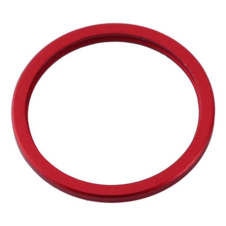 2 PCS Rear Camera Glass Lens Metal Protector Hoop Ring for iPhone 11(Red)