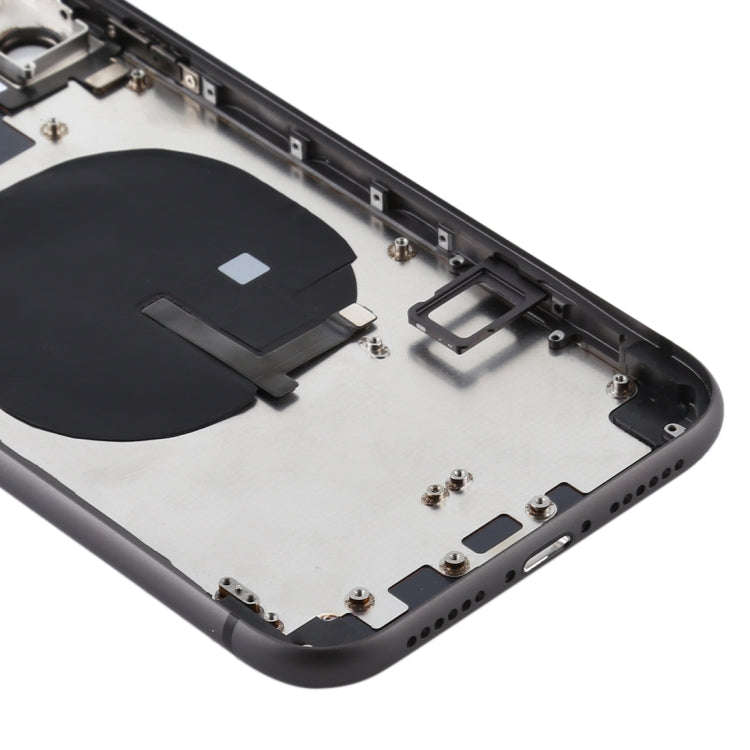 Battery Back Cover (with Side Keys & Card Tray & Power + Volume Flex Cable & Wireless Charging Mo...