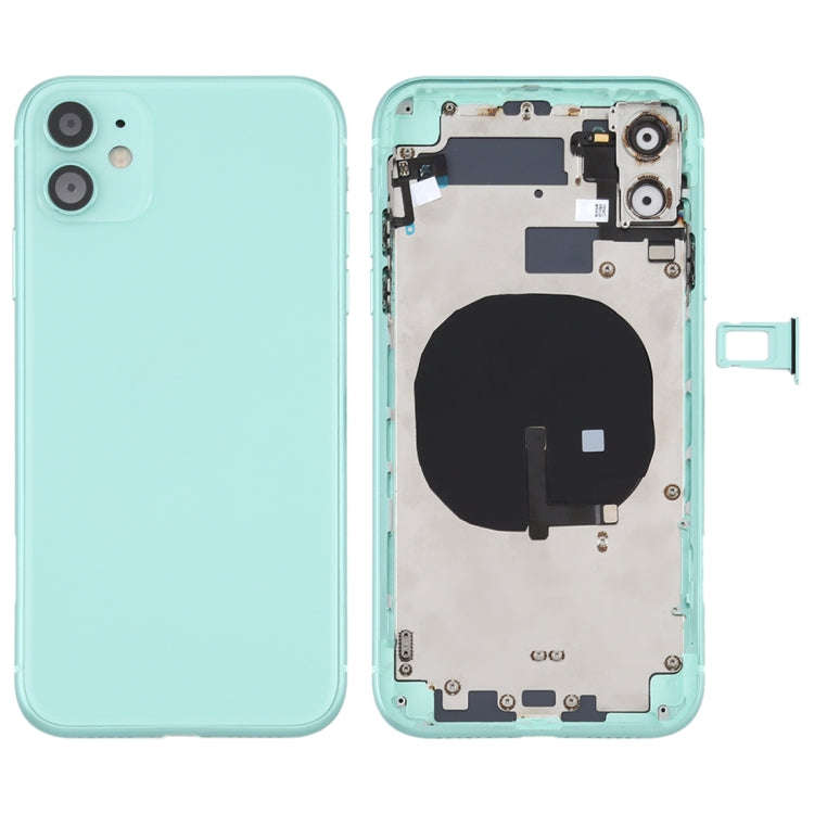 Battery Back Cover (with Side Keys & Card Tray & Power + Volume Flex Cable & Wireless Charging Mo...