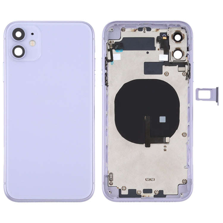 Battery Back Cover (with Side Keys & Card Tray & Power + Volume Flex Cable & Wireless Charging Mo...