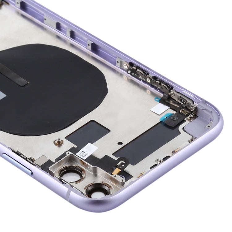 Battery Back Cover (with Side Keys & Card Tray & Power + Volume Flex Cable & Wireless Charging Mo...