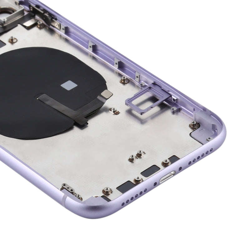 Battery Back Cover (with Side Keys & Card Tray & Power + Volume Flex Cable & Wireless Charging Mo...
