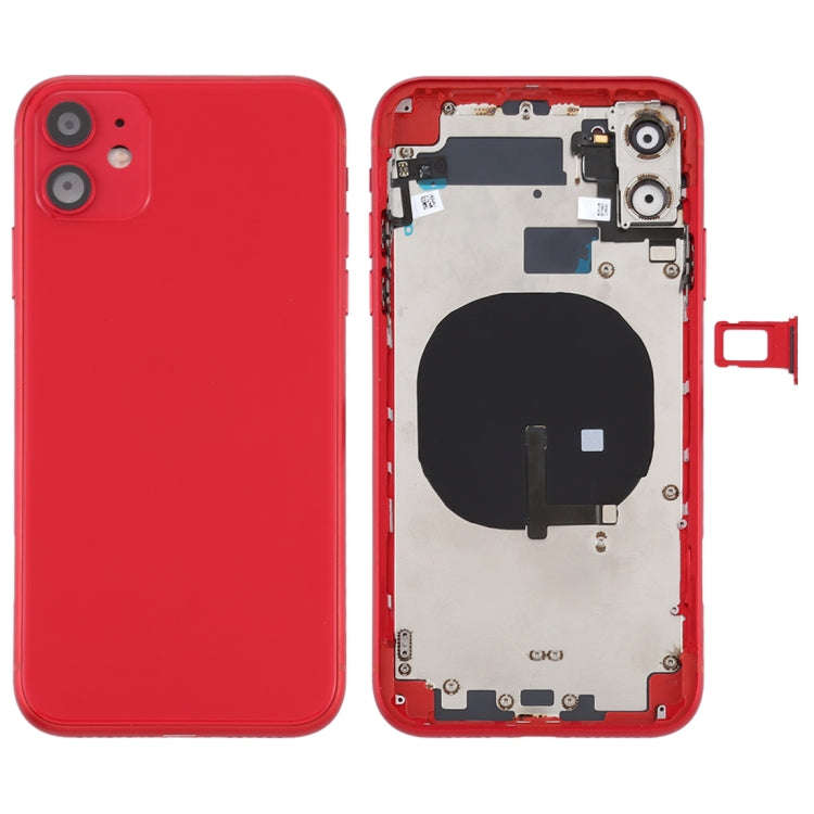 Battery Back Cover (with Side Keys & Card Tray & Power + Volume Flex Cable & Wireless Charging Mo...
