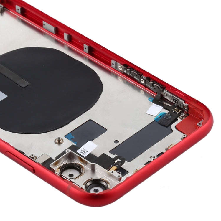 Battery Back Cover (with Side Keys & Card Tray & Power + Volume Flex Cable & Wireless Charging Mo...