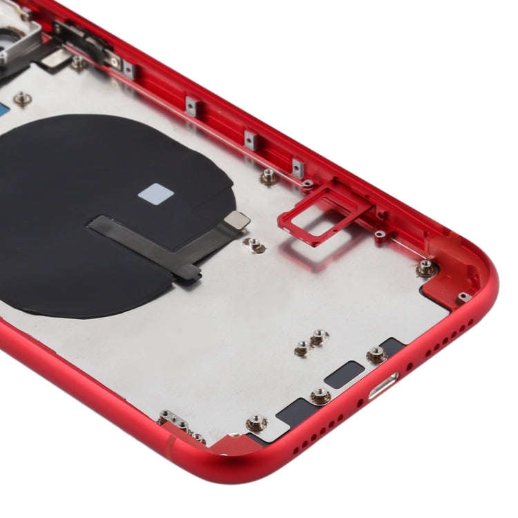 Battery Back Cover (with Side Keys & Card Tray & Power + Volume Flex Cable & Wireless Charging Mo...