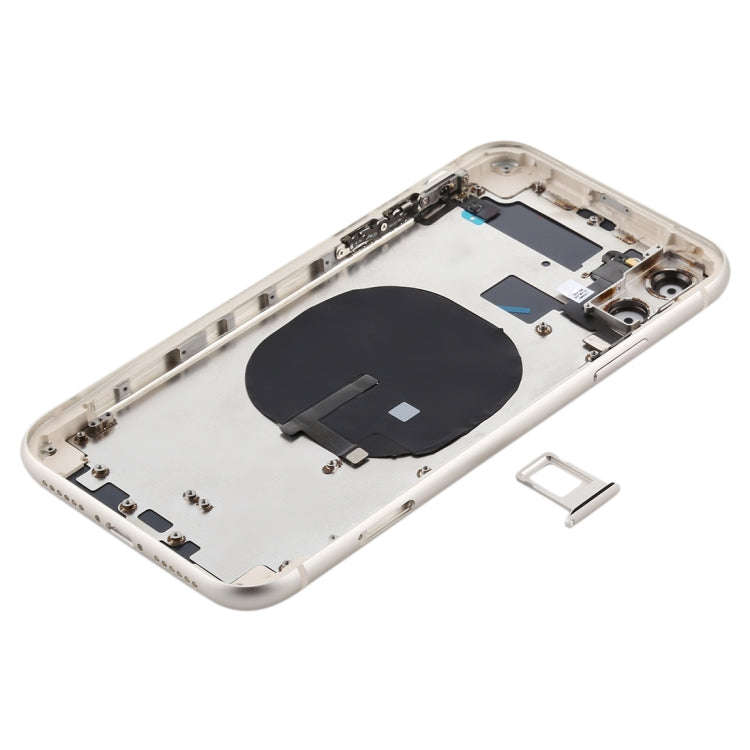 Battery Back Cover (with Side Keys & Card Tray & Power + Volume Flex Cable & Wireless Charging Mo...