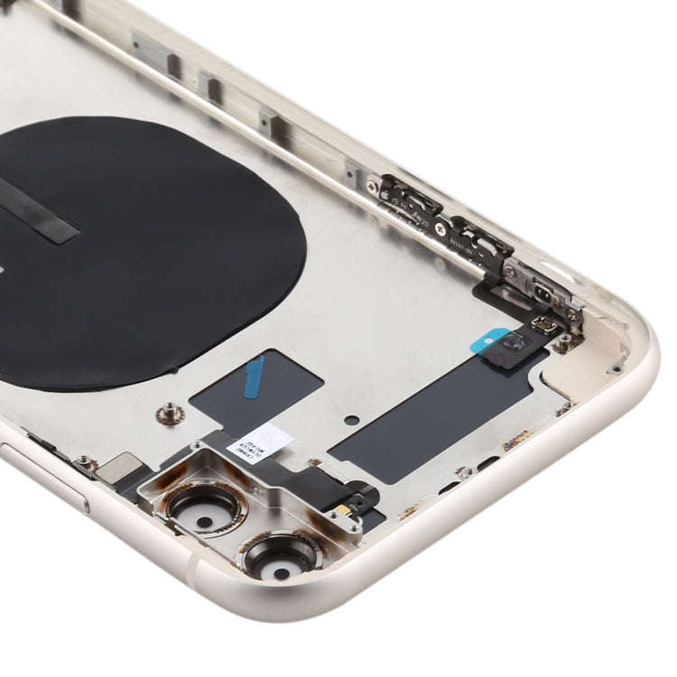 Battery Back Cover (with Side Keys & Card Tray & Power + Volume Flex Cable & Wireless Charging Mo...