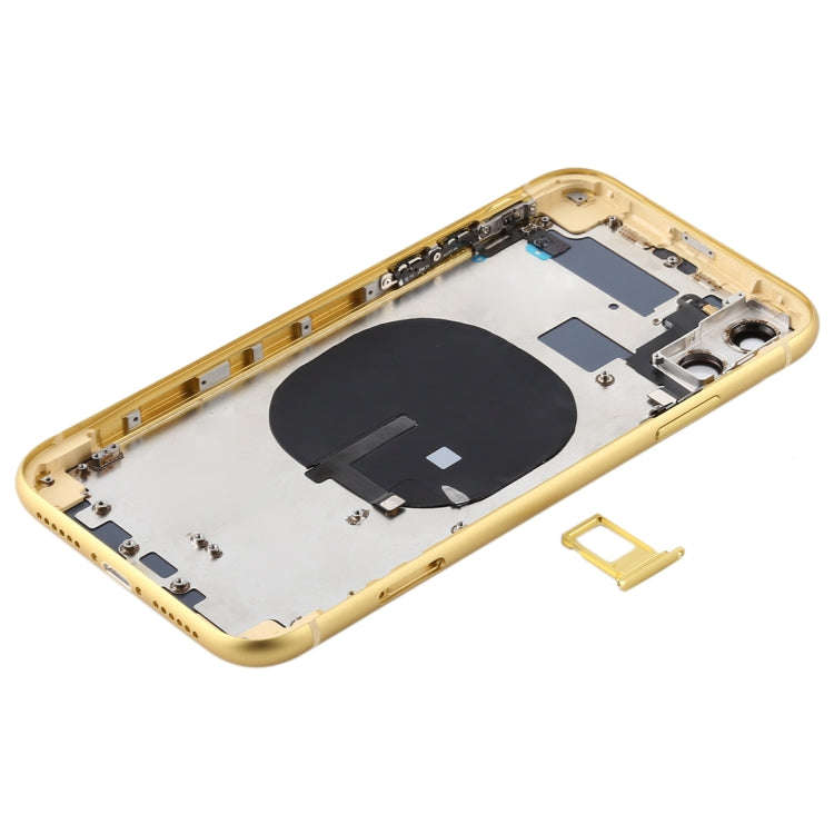 Battery Back Cover (with Side Keys & Card Tray & Power + Volume Flex Cable & Wireless Charging Mo...