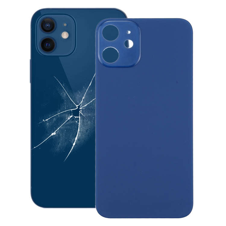 Easy Replacement Big Camera Hole Back Battery Cover for iPhone 12(Blue)