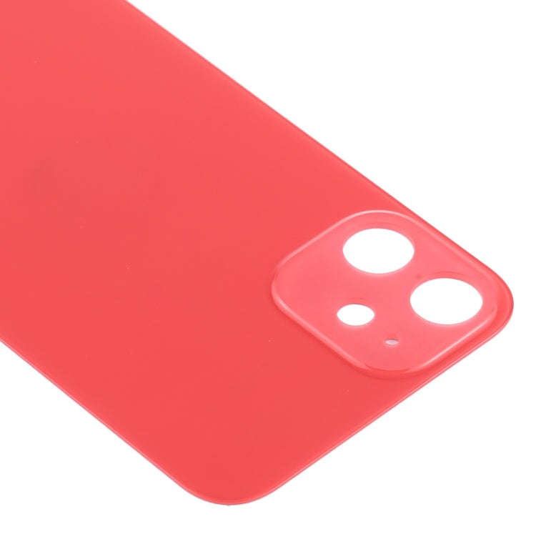 Easy Replacement Big Camera Hole Back Battery Cover for iPhone 12(Red)