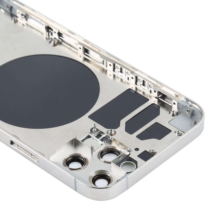 Back Housing Cover with SIM Card Tray & Side  Keys & Camera Lens for iPhone 12 Pro(White)