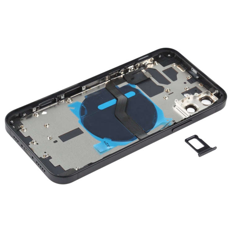 Battery Back Cover (with Side Keys & Card Tray & Power + Volume Flex Cable & Wireless Charging Mo...