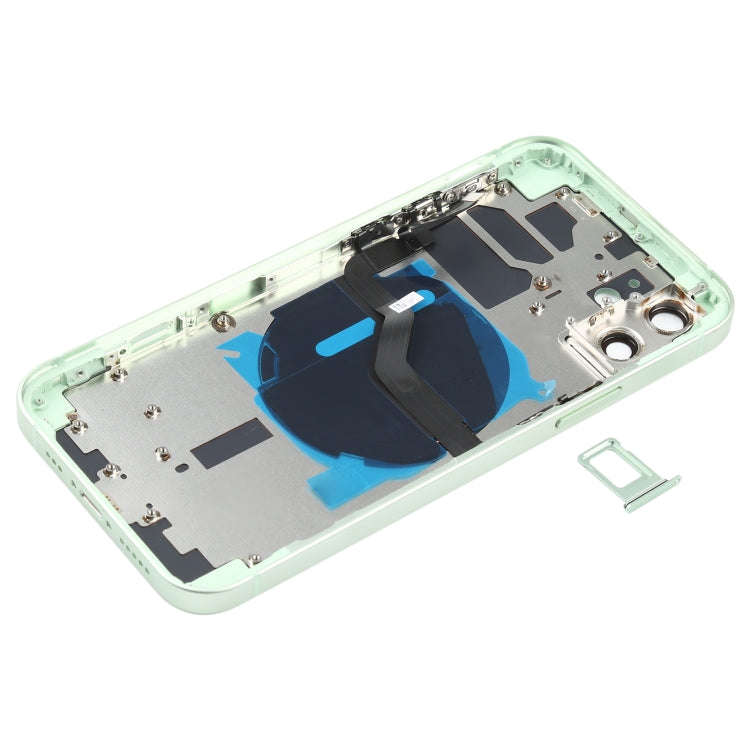 Battery Back Cover (with Side Keys & Card Tray & Power + Volume Flex Cable & Wireless Charging Mo...