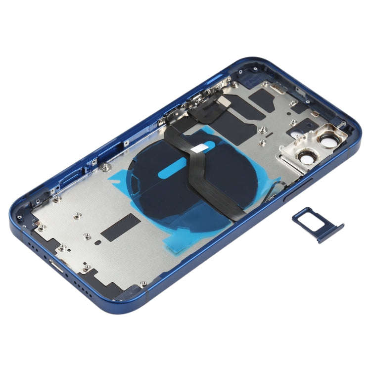 Battery Back Cover (with Side Keys & Card Tray & Power + Volume Flex Cable & Wireless Charging Mo...