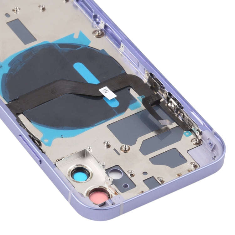 Battery Back Cover (with Side Keys & Card Tray & Power + Volume Flex Cable & Wireless Charging Mo...