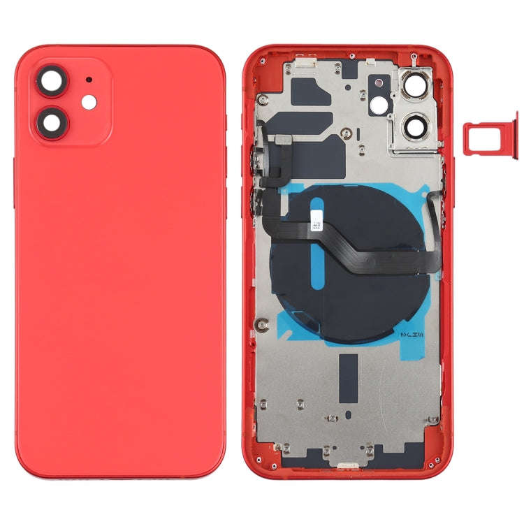 Battery Back Cover (with Side Keys & Card Tray & Power + Volume Flex Cable & Wireless Charging Mo...