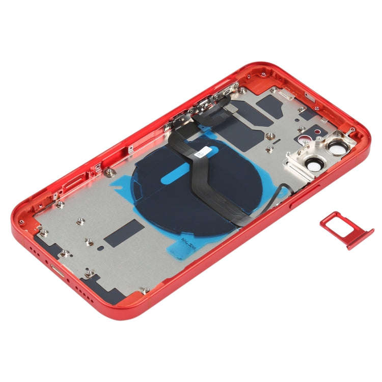 Battery Back Cover (with Side Keys & Card Tray & Power + Volume Flex Cable & Wireless Charging Mo...