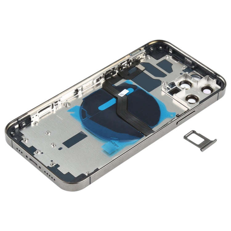 Battery Back Cover (with Side Keys & Card Tray & Power + Volume Flex Cable & Wireless Charging Mo...