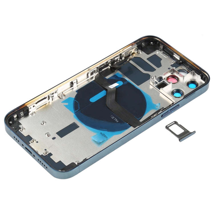Battery Back Cover (with Side Keys & Card Tray & Power + Volume Flex Cable & Wireless Charging Mo...