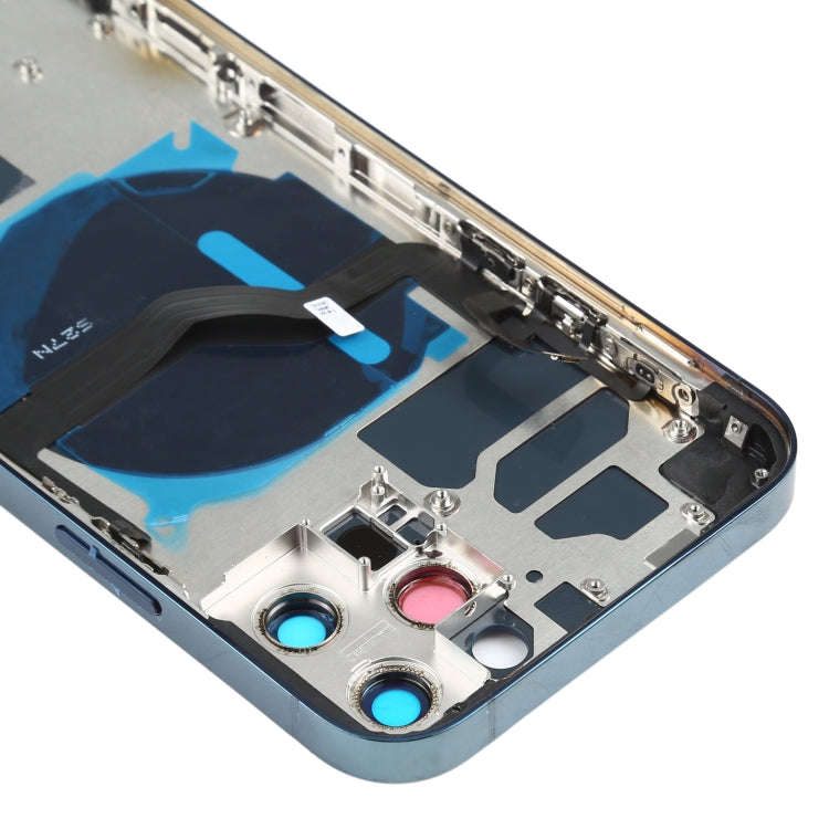 Battery Back Cover (with Side Keys & Card Tray & Power + Volume Flex Cable & Wireless Charging Mo...
