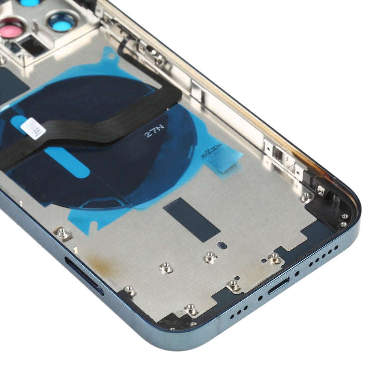 Battery Back Cover (with Side Keys & Card Tray & Power + Volume Flex Cable & Wireless Charging Mo...