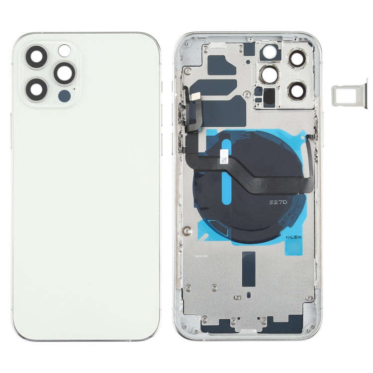 Battery Back Cover (with Side Keys & Card Tray & Power + Volume Flex Cable & Wireless Charging Mo...