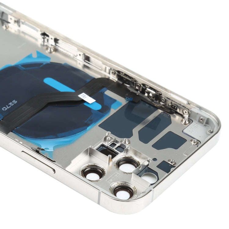 Battery Back Cover (with Side Keys & Card Tray & Power + Volume Flex Cable & Wireless Charging Mo...