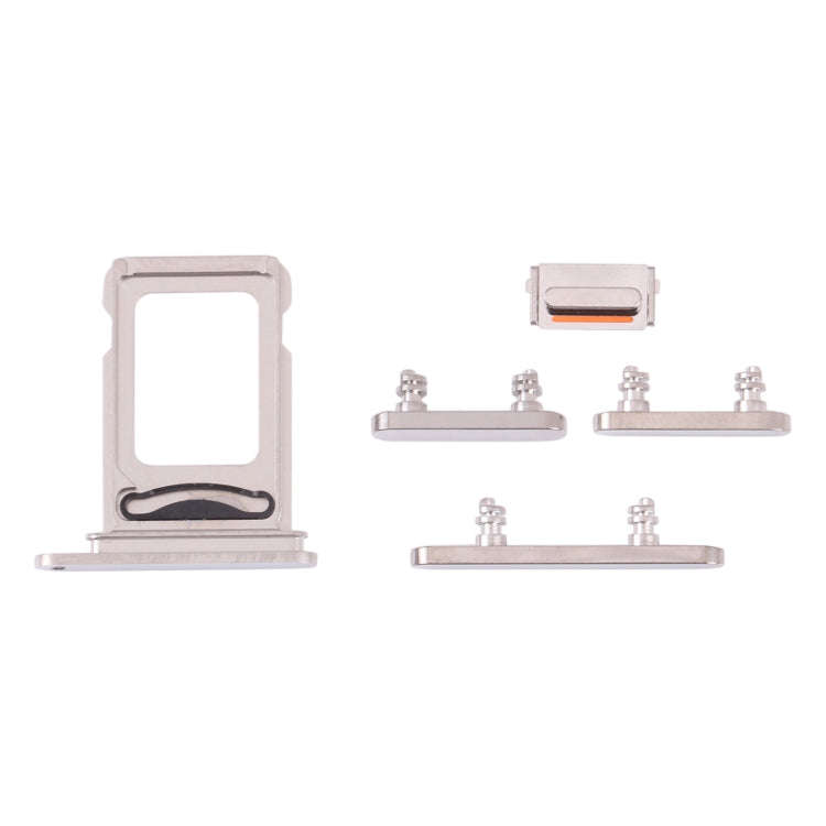 SIM Card Tray + SIM Card Tray + Side Keys for iPhone 13 Pro(Silver)