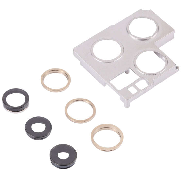Camera Lens Cover With Retaining Bracket for iPhone 13 Pro Max(Gold)