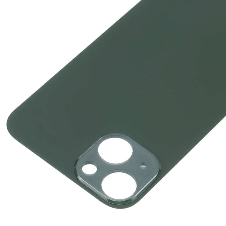Easy Replacement Big Camera Hole Glass Back Battery Cover for iPhone 13(Green)
