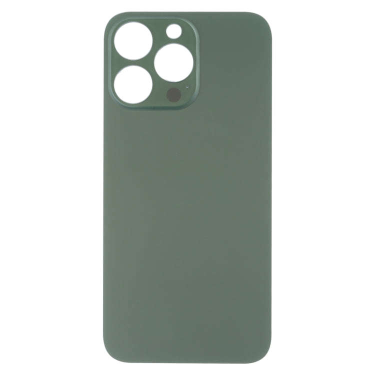 Easy Replacement Big Camera Hole Glass Back Battery Cover for iPhone 13 Pro Max(Green)