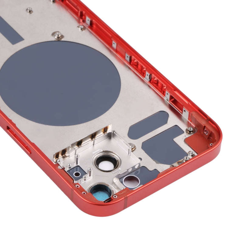 Back Housing Cover with SIM Card Tray & Side  Keys & Camera Lens for iPhone 13(Red)