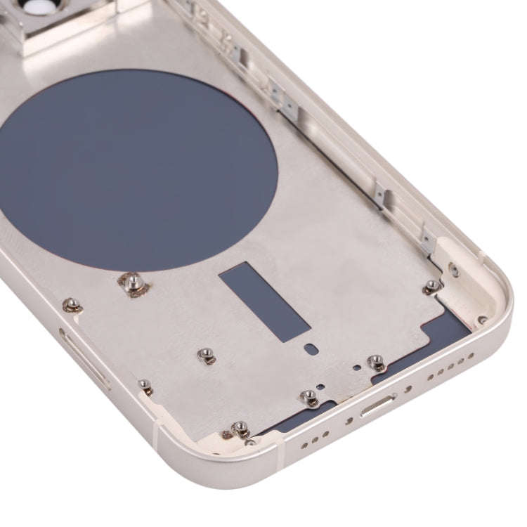 Back Housing Cover with SIM Card Tray & Side  Keys & Camera Lens for iPhone 13(White)
