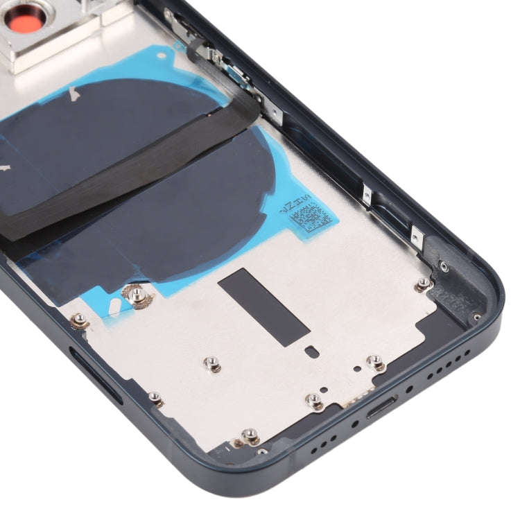 For iPhone 13 Battery Back Cover with Side Keys & Card Tray & Power + Volume Flex Cable & Wireles...